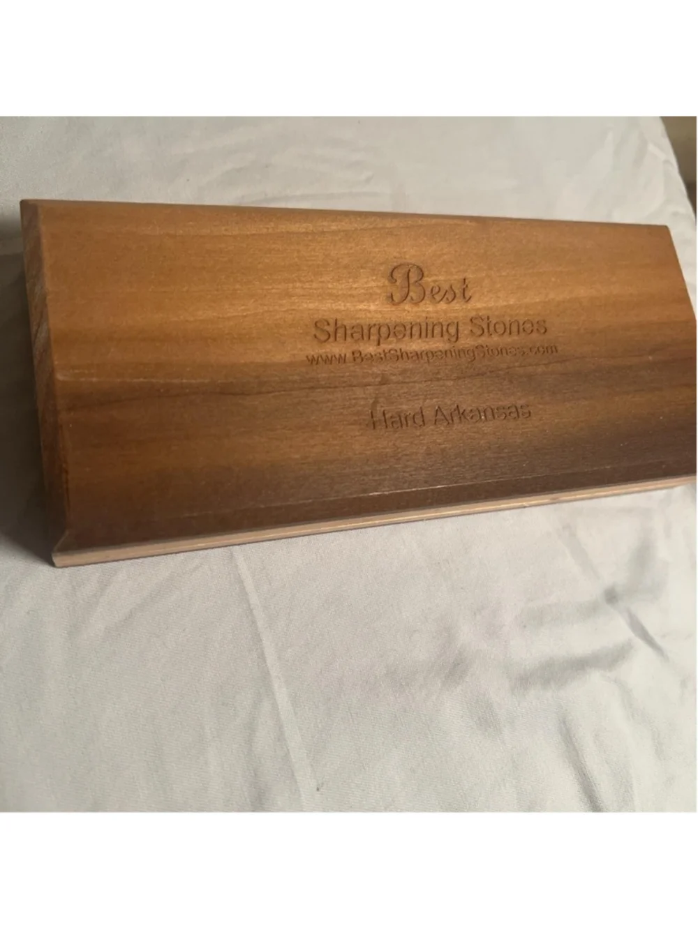 Best Sharpening Stones Hard Arkansas Knife Stone Brown Wood Box Manual Oil